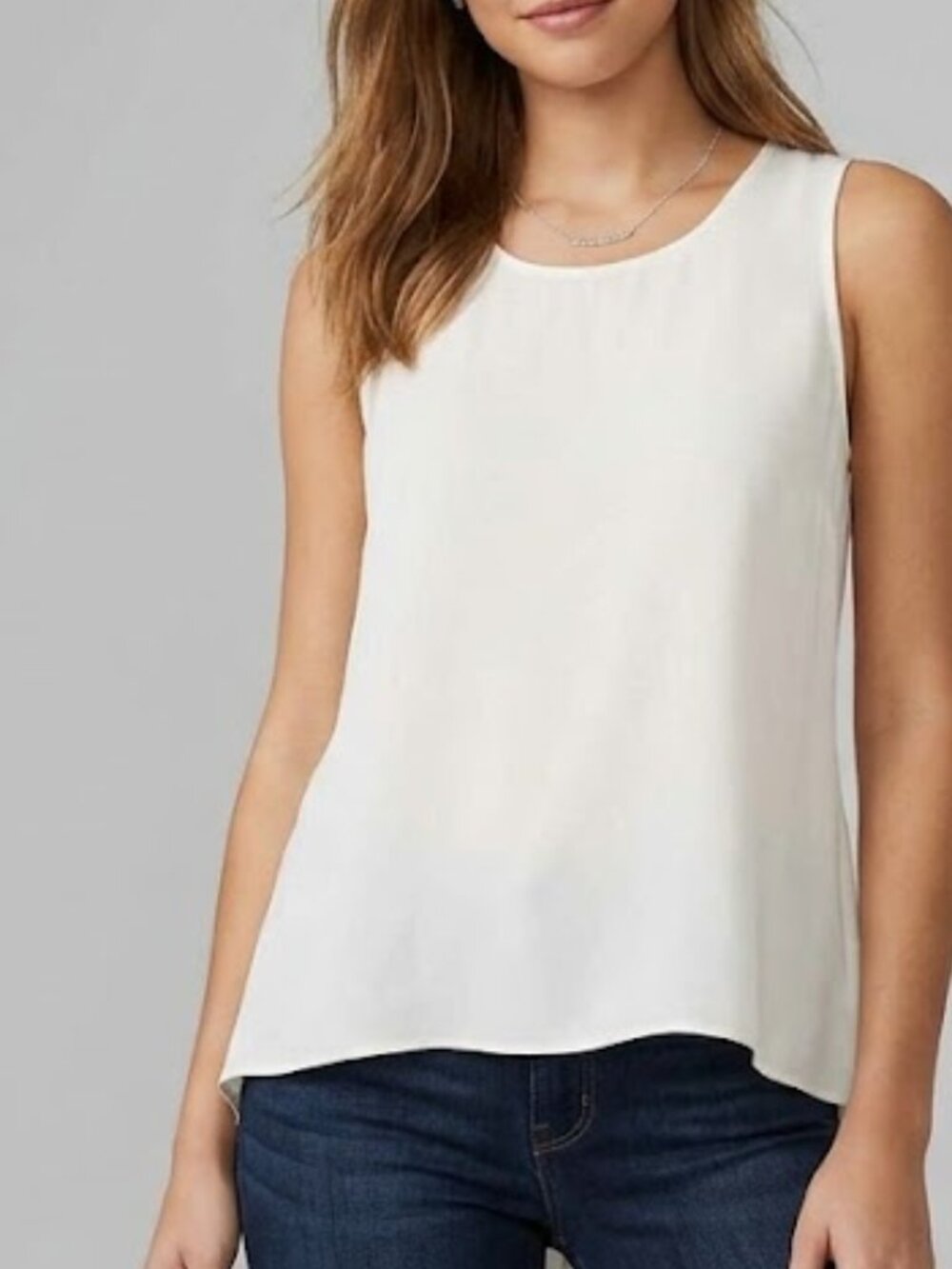 Express Ivory Sleeveless Top‎ Small